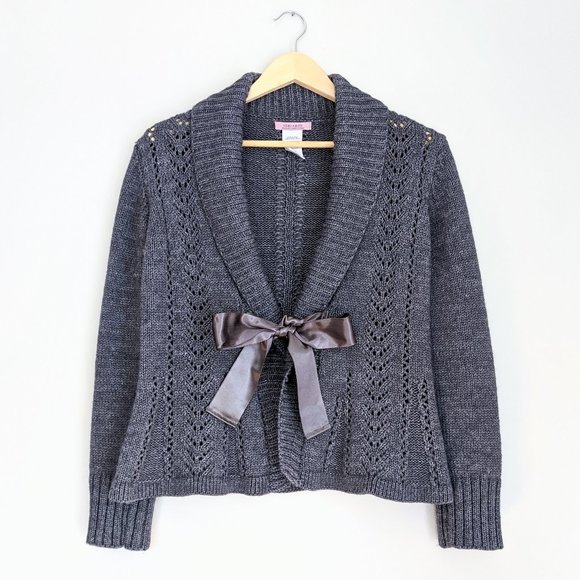 Hekla & Co Sweaters - 🌟Host Pick🌟 🇮🇹 Hekla & Co Wool Blend Ribbon Tie Cardigan Made In Italy